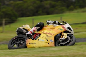 Sylvain Guintoli (Ducati Effenbert - Liberty Racing) was second fastest in the test.