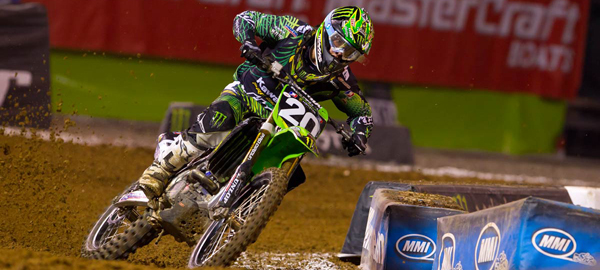Broc Tickle earned his first win of the season during a wet race at Oakland Alameda County Coliseum.