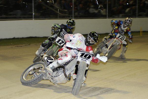 AMA Pro Racing Grand National Short Track Johnny Lewis in action at Daytona.
