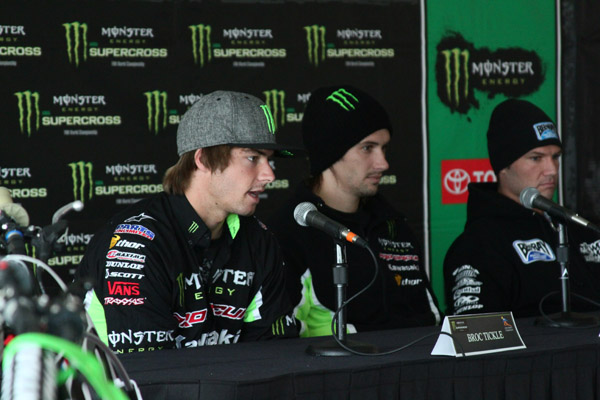 Broc Tickle shares his thoughts on the points race between his teammate Josh Hansen. (Photo Credit: Hoppenworld.com)