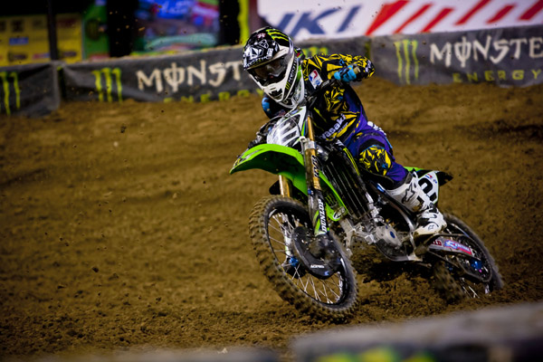 slc 1 Heading into the penultimate stop of the 2011 Monster Energy Supercross championship, Ryan Villopoto sits in first place, six points ahead of Chad Reed. (Photo Credit: Hoppenworld.com_
