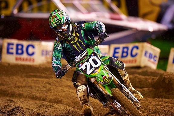 SLC 3 With two races remaining in the Western Regional Supercross Lites class championship, Broc Tickle sits in the lead just three points ahead of teammate Josh Hansen. (Photo Credit: Hoppenworld.com)