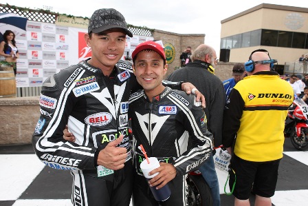 BJN14199-SM Tomas Puerta rallied to take second place despite a jump start and David Gaviria earned third in the face of a tough battle for position that wasn’t settled until the riders passed the stripe the final time.
