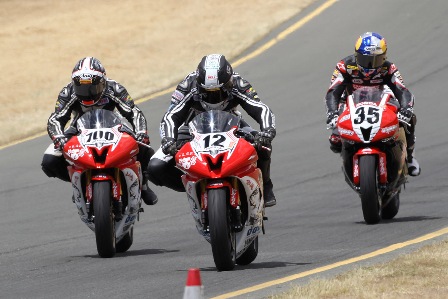 LTD-Infineon-sm Tomas Puerta (No. 12) leads David Gaviria (700) and Benny Solis (35) at Infineon.