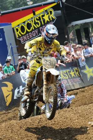 Catanzaro, AJ - Budds Team Öhlins USA's AJ Catanzaro en route to a 25th-place finish at the Budds Creek National. (Larry Lawrence photo)