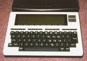 Radio_Shack_TRS-80_Model_100 These little Radio Shack computers we'd hook up to an acoustic phone coupler to send the story.