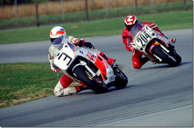 Kayo '88 Kayo Racing was one of the nation's leading endurance racing teams during the late 1980s. This is a photo of Kayo leading Scott Zampach on an unknown endurance squad at Indianapolis Raceway Park circa 1988. (Larry Lawrence photo)