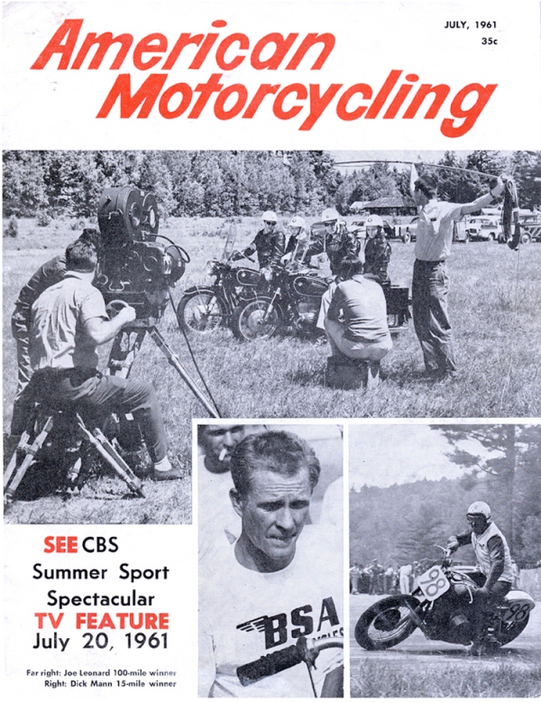 Laconia '61 on CBS The American Motorcyclist covers the CBS coverage of the 1961 Laconia National. Click on the cover to read the magazine.