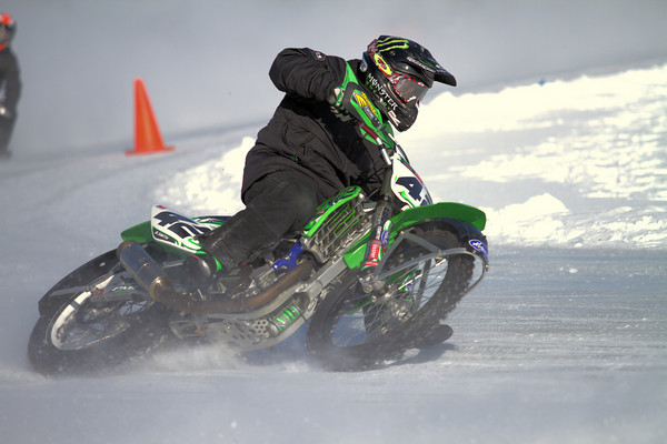 The 2012 AMA Ice Race Grand Championships, which will crown the AMA's first amateur champions of the year. The amateur championship event will take place Feb. 4-5 at the Sugarbush Golf and Country Club with racing to take place on Potters Lake in Davison, Mich. (Courtesy AMA)