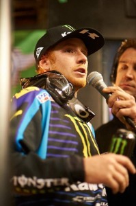 Ryan Villopoto Ryan Villopoto took back the points lead he held for the first four races after a come-from-behind third-place finish during the sixth round of the Monster Energy Supercross, an FIM World Championship at Reliant Stadium in Houston, Texas. Villopoto now holds a nine-point lead in the series standings.