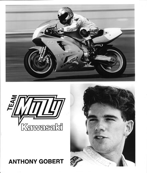 Gobert 1995-sm Anthony Gobert in a Kawasaki press kit photo.