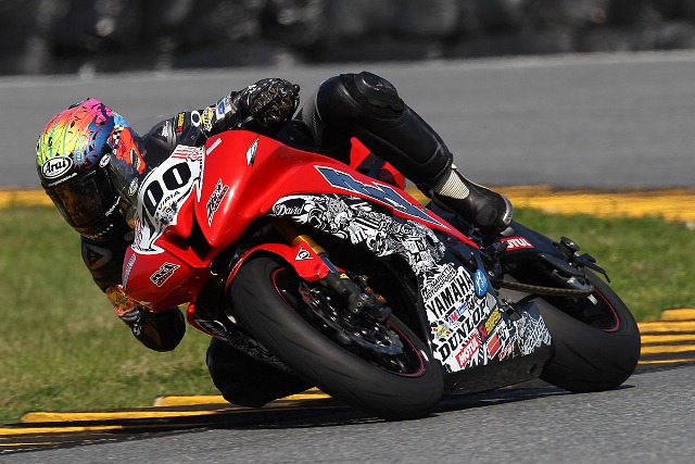 Gaviria, the reigning AMA Pro SuperSport West champ, showed his mettle in his first day in the Daytona SportBike class.