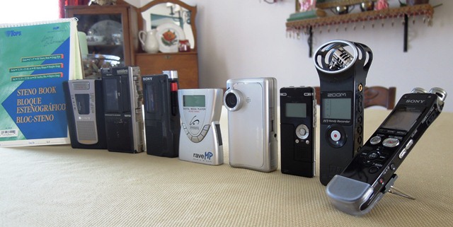 recorders The tools of gathering interviews has changed dramatically over the years.