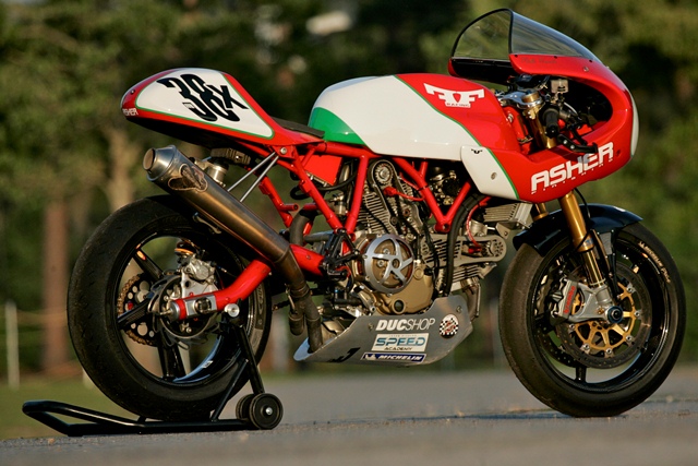 Fast Frank Racing, of Greenville, South Carolina, will be attending the May 12 open house at Öhlins USA with his 2008-2009 AMA Pro Moto-GT2 Endurance Championship winning 2006 Ducati PS1000LE/FFR. (Photo by Neale Bayly)