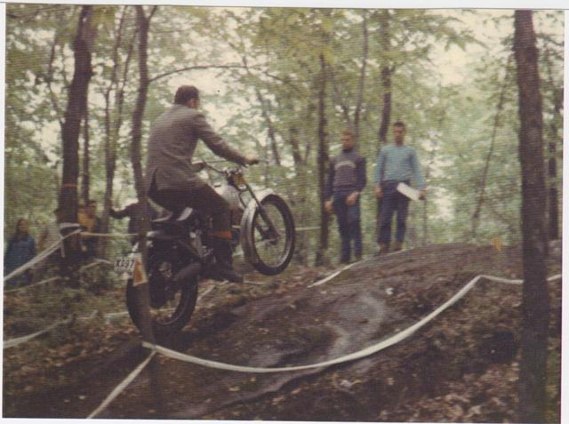 Image (62) Frank DeGray competing in what is most likely a Trials event in New England sometime in the late 1960s or early ‘70s. Always the gentleman, check out the sports jacket DeGray is wearing. (Peter DeGray Collection)