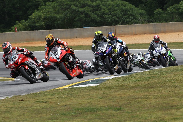LTD_SAT_ATL04-sm LTD Racing’s Huntley Nash earned seventh place in the first of two AMA Pro Daytona SportBike races at Road Atlanta. (Brian J. Nelson photo)