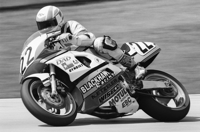 Blackhawk Racing Blackhawk Racing was one of the leading endurance teams in road racing in 1993. This photo is from the EBC Brakes 3-Hour Team Challenge at Road America in June 1993. Brian Kohl and Shawn Higbee (pictured) teamed to race the Blackhawk Racing Yamaha FZR1000. (Larry Lawrence photo)