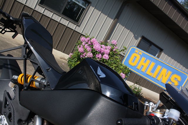 Possibly the most-traveled Erik Buell Racing 1190RS will be at the May 12, 2012 Öhlins USA Open House, returning Stateside from its European tour just for our event. This EBR 1190RS is a Carbon Edition, making it a rare special version of the limited production line of ERB’s flagship 1190RS. In short, it’s a very special special. 