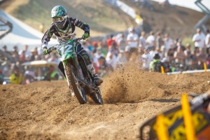 Freestone 3 Blake Baggett will wear the red number plate as the 250 Class points leader at Freestone. (Courtesy Simon Cudby)