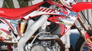 Garret Toth 687 For off road and MX fans, there will be a Honda CRF 250R outfitted with Öhlins suspension components, just like what’s used the by pros and available to all privateers.