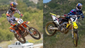 Hangtown 2 Ryan Dungey (5) and James Stewart (7) will be focal points as the Lucas Oil Motocross season begins. (Courtesy Simon Cudby/Jake Klingensmith)