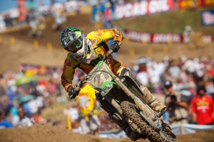 Weimer passed 30 riders in the opening 450 Class moto. (Courtesy Simon Cudby)