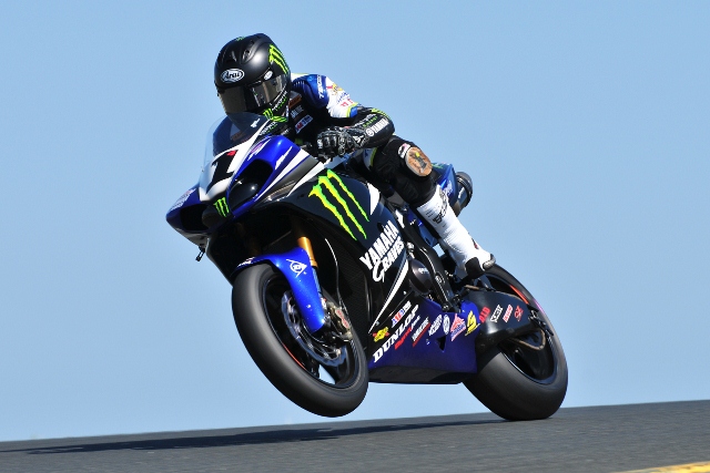 Josh Hayes grabbed the provisional pole on Friday for AMA Pro National Guard SuperBike at the Great Clips West Coast Moto Jam at Infineon Raceway. (Photo by Nate Jacobson)