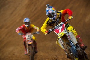 Lakewood 2 James Stewart (7) enters Thunder Valley undefeated in 2012, but Ryan Dungey (5) isn’t far behind. (Courtesy Simon Cudby)