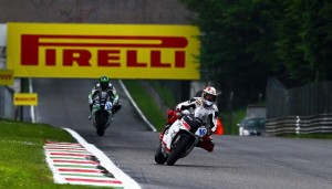 Sunday_Cluzel_action-sm Jules Cluzel (PTR Honda) won what was only his fourth ever Supersport race, in wet conditions at Monza.