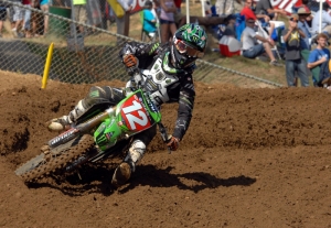 Red Bud pre3 250 Class points leader Blake Baggett will look for back-to-back RedBud wins. (Courtesy Carl Stone)