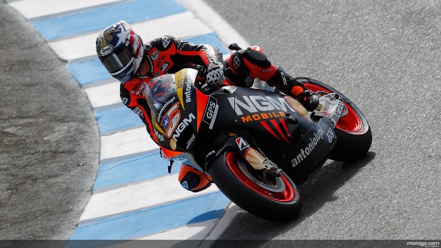 Edwards, Colin - 2012-sm The Suter-BMW Colin Edwards rides in MotoGP is a great looking bike, but according to Edwards the gap between MotoGP prototypes and CRT machines is widening. (Courtesy MotoGP.com)