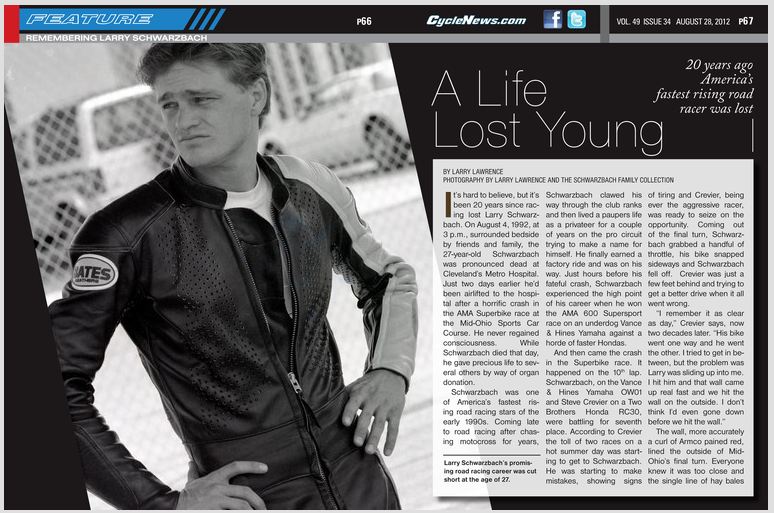 Schwarzbach in Cycle News