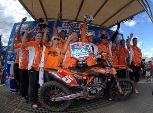 Steel pre2 Ryan Dungey and Red Bull KTM celebrated the brand's first 450 Class title at Unadilla. (Courtesy Carl Stone)