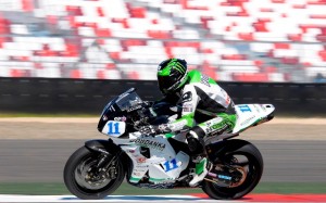 Test_Lowes_action-sm Sam Lowes (Bogdanka PTR Honda) eased to the top of the testing timesheets at the all-new Moscow Raceway today, pushing his CBR600RR machine just ahead of his PTR team-mate, Jules Cluzel.