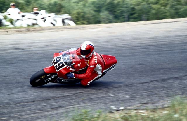 Ballington at Loudon Check out the lunar-like surface at Loudon that former world champ Kork Ballington had to negotiate on a Honda GP bike! (Larry Lawrence photo)