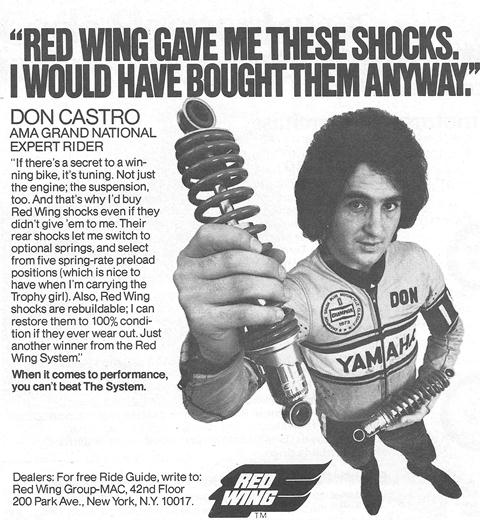 Don Castro was a pitchman for Red Wing shocks in the mid-1970s. 