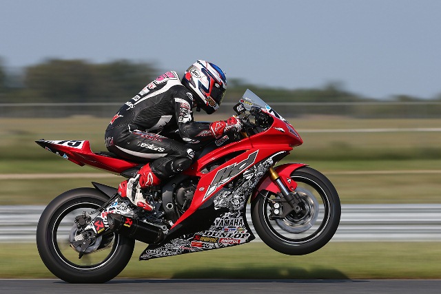 LTDfriNJ03-sm Huntley Nash and the rest of the AMA Pro Daytona SportBike class returned to action at New Jersey Motorspors Park on Friday. The 20-year old shook off the rust at the 14-turn track and showed progress on Friday. (Brian J. Nelson photo)
