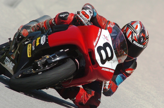 Chris Peris, who was just 18 at the time, races his Yamaha Canada R6 at Road America in June of 2005 en route to an eighth-place finish in the Pro Honda Oils Supersport Championship presented by Shoei. (Larry Lawrence photo)