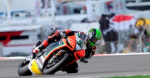 After a tense battle Laverty took his first victory of the season, and his first on an Aprilia machine, as he held off the impressive late charge of Jonathan Rea.