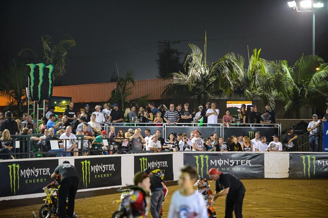 The Monster Energy Sampling Station was filled to capacity all evening long, providing fans with a chance to taste the latest flavors of Monster Energy Drink, as well as traditional favorites. (Simon Cudby photo)