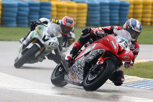 sun05-sm Huntley Nash and LTD Racing equaled their best class result on Sunday in the rain at Miami Homestead Speedway. (Brian J. Nelson photo)