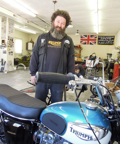 Gibson, Rob Rob Gibson’s first motorcycle was a Triumph and it began a lifelong love affair with British bikes. (Larry Lawrence photo)