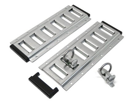 Powertye_E-Track_Kit Powertye's complete, 1-foot E-Track Kit mounts in truck beds and trailers to provide 12 secure tie-down anchor points that firmly secure any motorcycle, ATV or side-by-side UTV in transit.