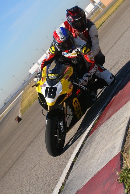 Ulrich - Two Seater AMA Pro Superbike racer Chris Ulrich smashed records during the eighth-annual Roadracing World Action Fund (RWAF) event held this last weekend in conjunction with Fastrack Riders track days at Auto Club Speedway, in Fontana, California.