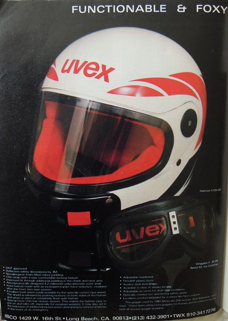 Uvex Uvex Helmet ad from the early 1980s.
