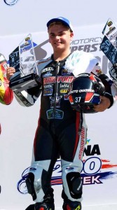 55-Productions-low-res-mesa Stefano Mesa said of his second-career AMA Pro victory, "It feels great. The MotoSport.com Triple Crown/RMR bike was awesome. They make such a great bike. We all rode such a good race -- I was looking back thinking anybody could win it. We were all in the draft and it came down to the last lap. I was leading but kind of backed off a little bit and let somebody past me. We came back on the banking and I was able to get it back up front. It's good to be up here again. Hopefully we'll have a lot of them this year."