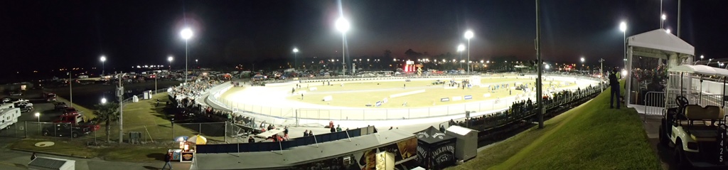 A panoramic photo of the Daytona Short Track National. (Larry Lawrence photo)