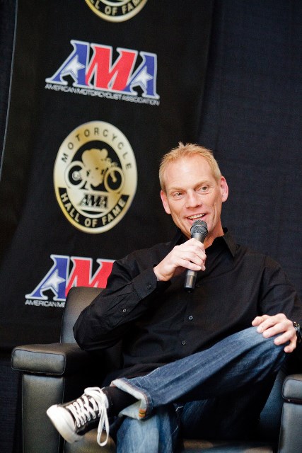  "Mr. Daytona" himself, Scott Russell, helped make the 25th Annual Yamaha AMA Motorcycle Hall of Fame Breakfast at Daytona, presented by Motul, a successful fundraising event. (Courtesy AMA)