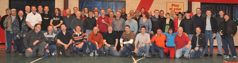 Ed Key group Ed Key’s retirement party in Madison, Wisconsin on April 13, 2013. After nearly 40 years of racing and numerous regional and national club racing titles, Key finally called it quits. One of the best loved riders in the Midwest, this photo, showing just the former racers at the party, showed just how respected Ed is in the Midwest road racing community. (Larry Lawrence photo)