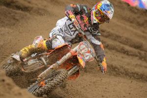 Ken Roczen fought hard for a second-place effort in the 250 Class. (Courtesy: Simon Cudby)